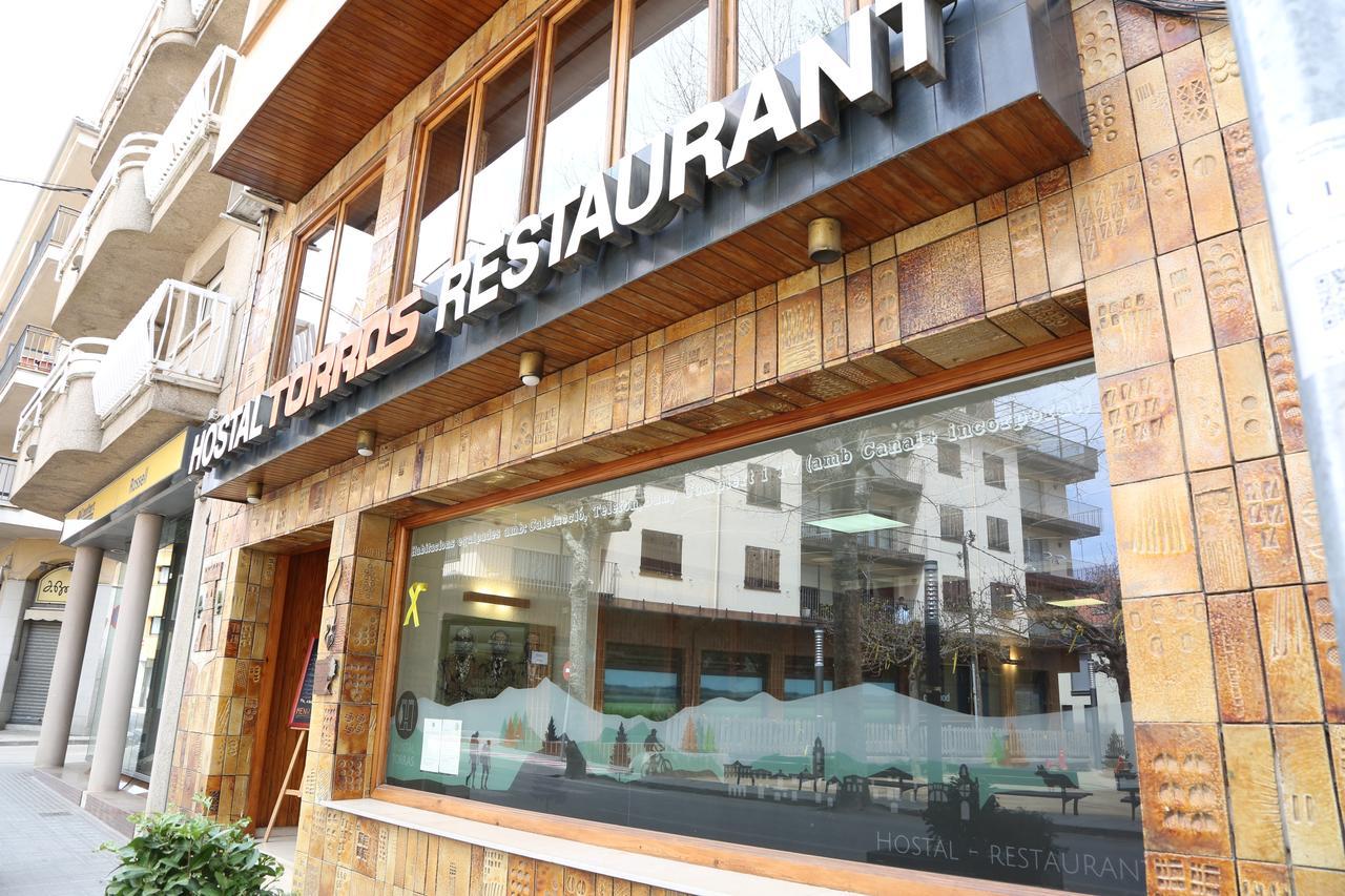 Hostal Torras Sant Hilari Sacalm Exterior photo